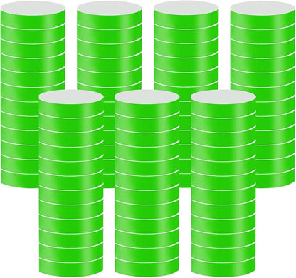 1400 Pack Wristbands for Events Paper Wristbands Waterproof Paper Bracelets Neon Wrist Bands Colored Wristbands Adhesive Hand Bands Armbands for Concerts(Green)