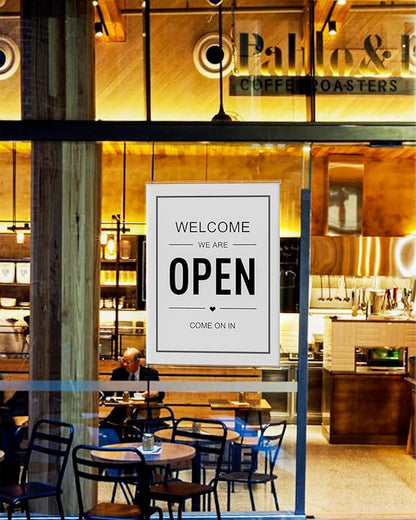 30 Pcs Acrylic Sign Holder 8.5 x 11, Vertical Wall Mount Sign Holders with 3M Adhesive, Clear Plastic Frames Paper Display Sign Holders for Office, Home, Store, Restaurant - No Drilling