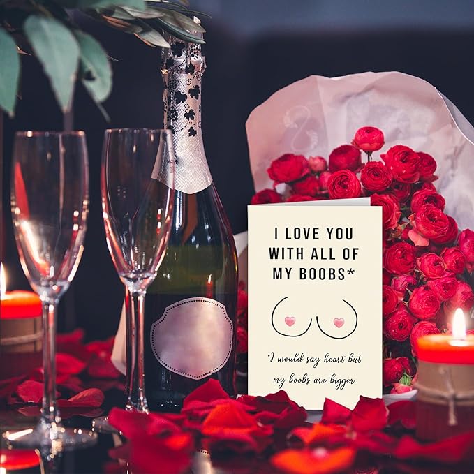 Valentines Day Gifts for Him, Funny Valentines Day Card for Husband Boyfriend, Naughty Valentine's Day Card Gifts for Fiance, Happy Anniversary Card Gifts for Men
