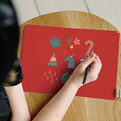 100 Sheets Red Cardstock 8.5 x 11 65lb Printer Paper, Goefun Red Card Stock Paper for Christmas, Invitations, Cards Making and Craft