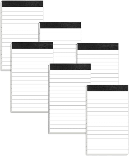 6 Pack Small Notepads Refills Memo Pads 3 x 5 Inch Lined Writing Note Pads with 30 Sheets Note Pad Paper in Each Pad Mini Pocket Notebook Refills for Taking Notes and Reminders Organization Planning