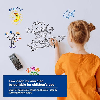 Comix Low Odor Dry Erase Markers, Fine Tip Whiteboard Markers, 36 Bulk 12 Assorted Colors Markers for Kids Teachers Office & School Supplies