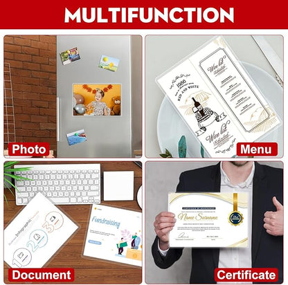 CAREGY 500 Pack Laminating Sheets,Holds 8.5 x 11 Inch Sheets,Thermal Laminating Pouches, 3 Mil, 9 x 11.5 Inches Lamination Sheet Paper for Laminator, Round Corner Letter Size