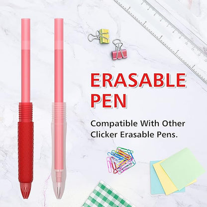 Vanstek 12 Red Erasable Gel Pen Refills, Gel Ink Refills Compatible with Frixion & Friction Erasable Pens, Fine Point 0.7 mm, Perfect for Writing Planner & Crossword Puzzles