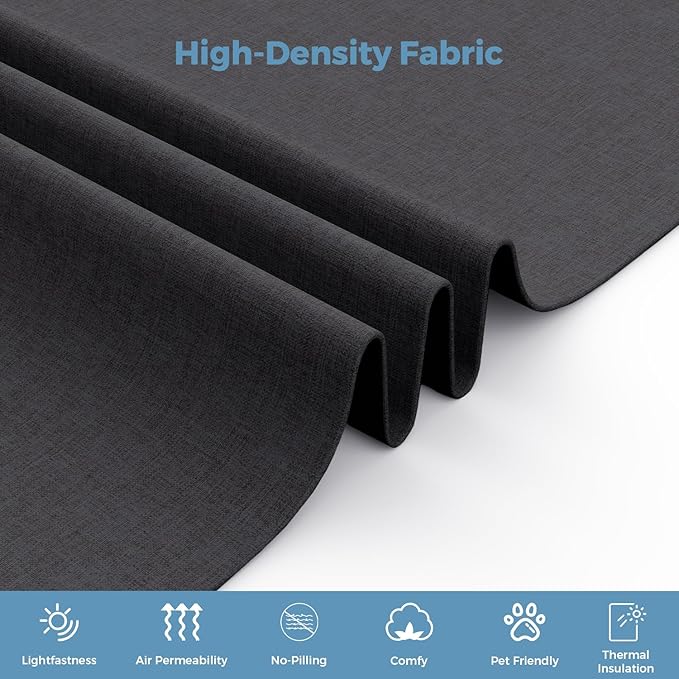 70.8" W x 63" H Freestanding Partition Room Dividers, Acoustic Panels with Wheels, 3 Soundproof Privacy Panels for Office, Reception Room, School, Hospital, Dark Grey