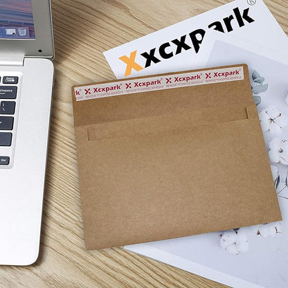 120 Qty Printable A2 Invitation Envelopes 4.375 x 5.75 Cards, Self Seal 120GSM Brown Paper Envelopes for Invitations, Papers, Photos, Documents, Wedding, Baby Shower, Easy to Seal and Peel