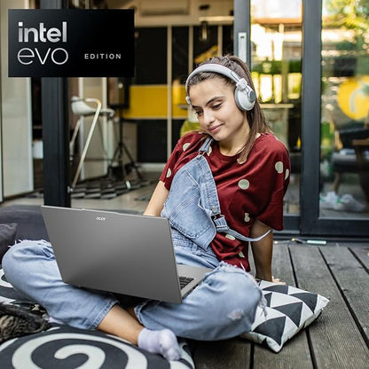 Acer Swift Go 14 Intel Evo Edition Laptop | 14" OLED WQXGA+ 2880x1800 Display | Unlock AI Experiences | Intel Core Ultra 5 processor 125H | Intel ARC | 8GB LPDDR5 | 512GB SSD | WiFi 6E | SFG14-73-58EP