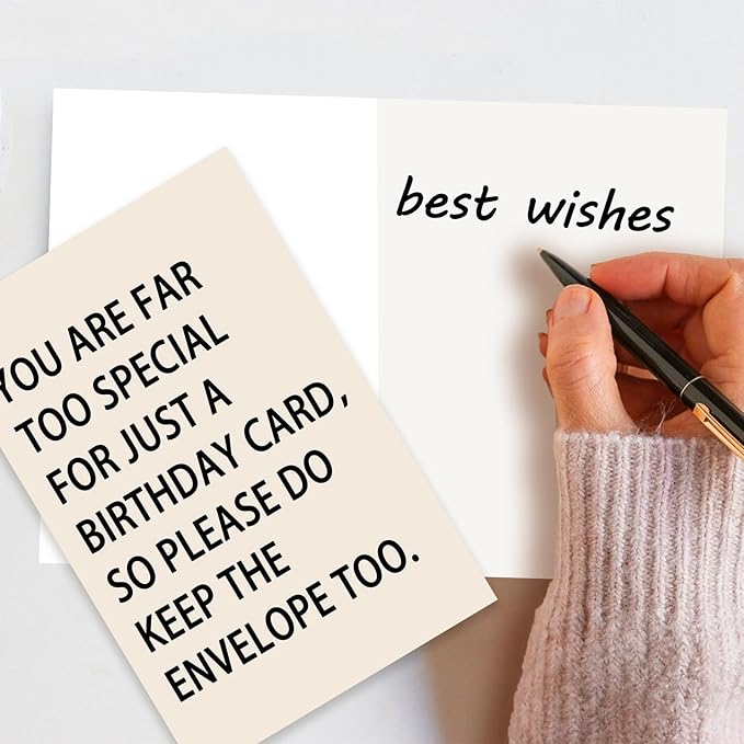 Funny Birthday Cards for Men Him, Happy Birthday Gift Cards for Husband Boyfriend Fiance, Mens Bday Gifts,You Are Far Too Special For Just A Birthday Card