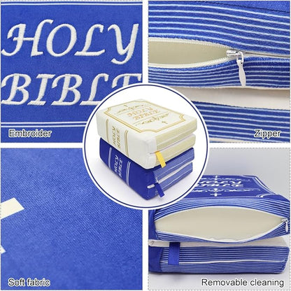 Bible Pillow Book Plush That Opens Christian Holy Bible Stuff Religious Party Favors Gifts for Kids for Christening Easter