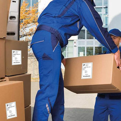 4 Rolls 4" x 6" Direct Thermal Shipping Label Compatible for Zebra 2844 ZP-450 ZP-500 ZP-505 Printers, Permanent Adhesive, Perforated Postage Label Paper - 450 Labels/Roll, 1" Core