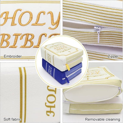 Bible Pillow Book Plush That Opens Christian Holy Bible Stuff Religious Party Favors Gifts for Kids for Christening Easter