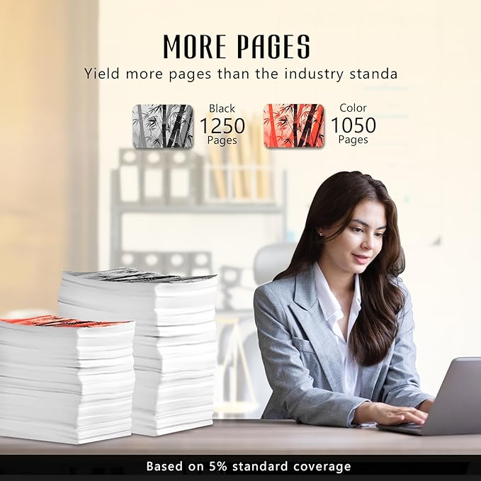 910 Ink 910XL 8020 Printer Ink Cartridges for HP 910 Ink Compatible for 910XL HP910XL HP910 Cartridges Combo Pack for 8025e 8015e 8020 8028e 8025 8035 8022 (Black, Cyan, Magenta, Yellow, 4 Pack)