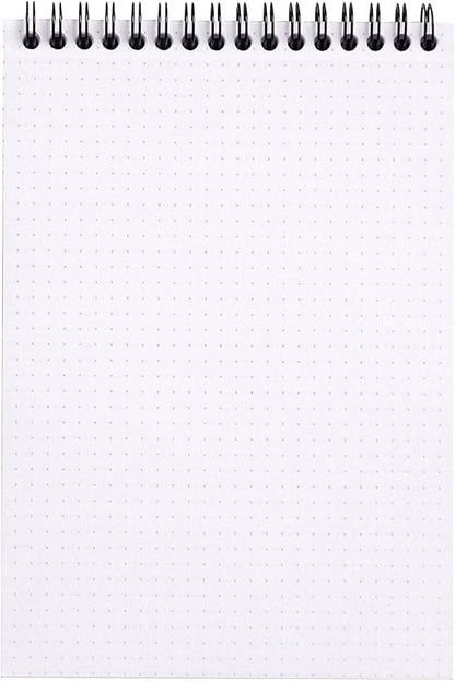Rhodia #16 Wirebound Notepad 5.8" x 8.3" Dot Pad, Orange Cover