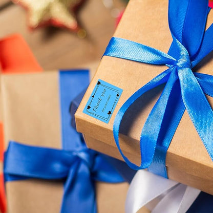 CLABEL Thermal Label 1.57'' x 1.18'' (40x30mm) Self-Adhesive Stickers for 220B/221B/230B Label Maker 330 Labels/Roll Black Text on Blue Paper in Stronger Waterproof Tear-Resistant for Business Home