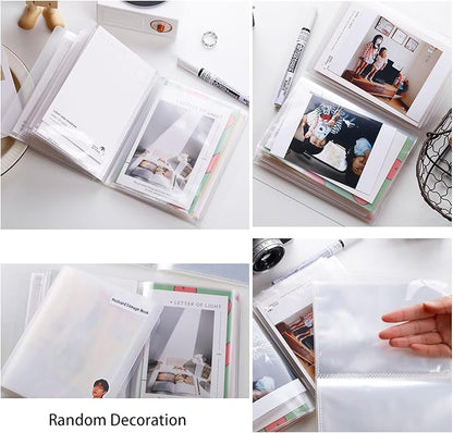 Doraking A6 Storage Folder, Sticker Collecting Album Organization Sheets Book Accessories for Labels Storage Planner Stickers Organizers Collector Recipe Cards Back to School Gifts