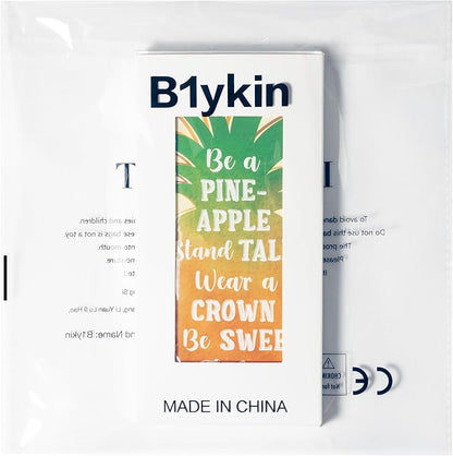 B1ykin Sticky Notes Set - Cartoon Theme Cute Self-Stick Notes Pad Teacher Appreciation Gifts， Self-Adhesive Writing Memo Pages Sticky to Do Notepad for Kids Employee School Office (Pineapple)