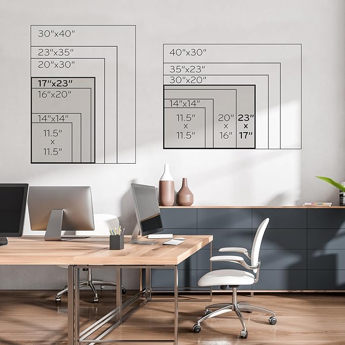 U Brands Cork Bulletin Board, 17 x 23 Inches, Light Birch Wood Frame (265U00-01)