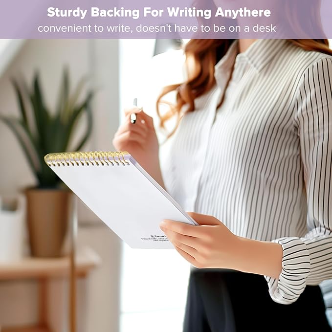 To Do List Notepad, To Do List Notebook for Work with 52 Undated Sheets, 6.7"×10.1", Daily To Do List Planner, Checklist Organizer Notebook for Office, Home and School- Purple