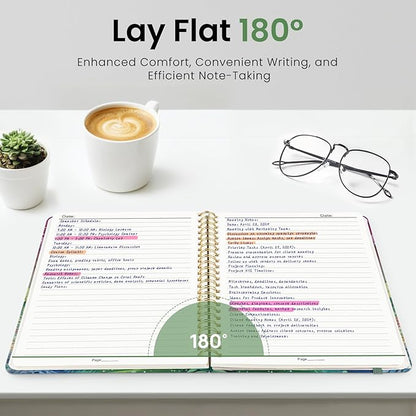 Lined Spiral Journal Notebook for Women, A5 College Ruled Journals for Writing, Hardcover Notebooks for Work, Note Taking and Office School Supplies,140 Pages - Mystic Forest