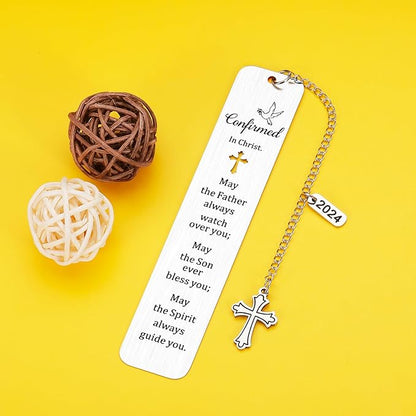 Confirmation Gifts for Teenage Girls Boys First Communion Gifts Confirmation Bookmark Gifts for Girls Boys Christian Religious Baptism Catholic Gifts for Son Daughter Graduation 2024 Birthday Gifts