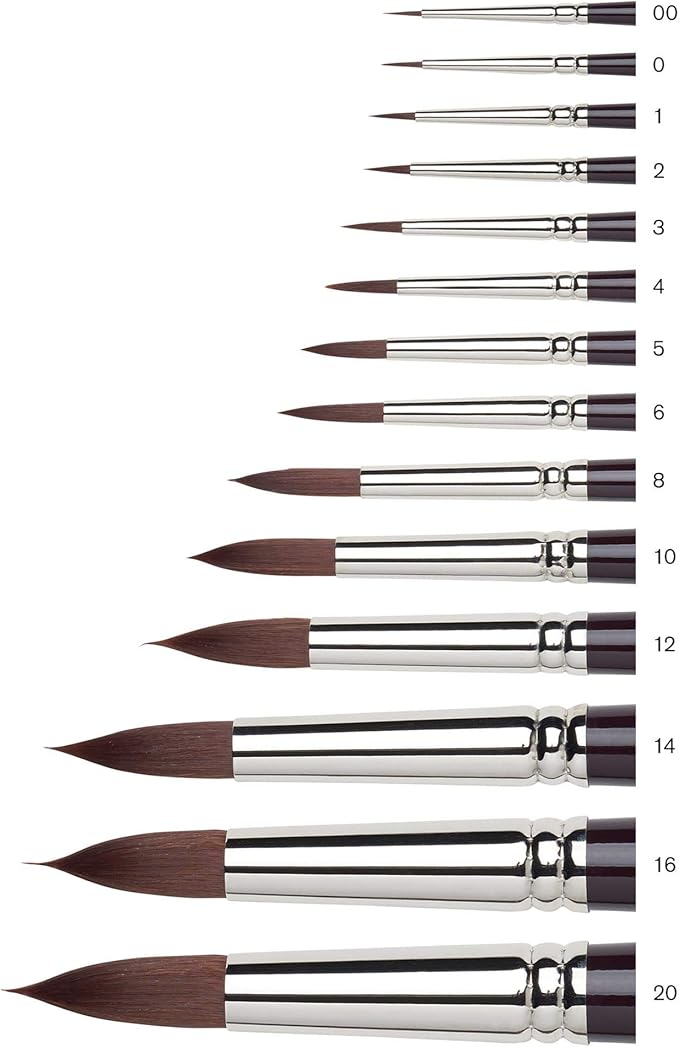 Winsor & Newton Galeria Round Short Handle Brush, Size 16