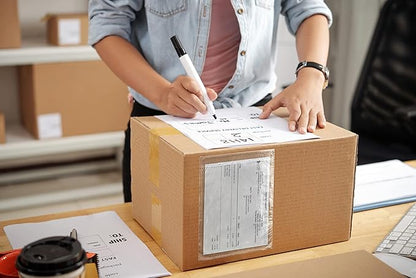 APQ Clear Top Loading Packing List Envelopes, 9.5 x 12 Inches. 500 Pack Packing Slip Envelope Pouches. Self-Seal Plastic Shipping Label Pouches. Durable Packing List Mailing Envelopes for Documents