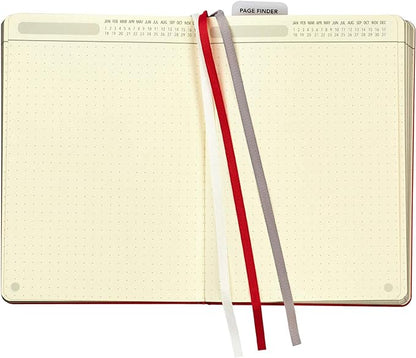 C.R. Gibson Red Leatherette "Let's Do This" Dot Grid Notebook Journal, 6" W x 8.5" L, 240 Pages