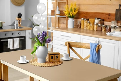 Boutilon Leather Desk Pad 47"x 24" Non-Slip Mouse Pad,Business Desk Pad,Extended Table Protector for Keyboard and Mouse,Desk Writing Pad for Office Home Working Decor (XXXL-Beige)