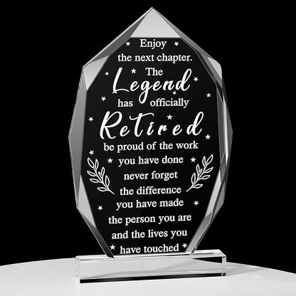 Chunful Happy Retirement Gifts for Men Women Never Understand the Difference You Made Keepsake and Paperweight Retirement Plaque Inspirational Gifts for Retired Teacher Nurse(Vintage Style)