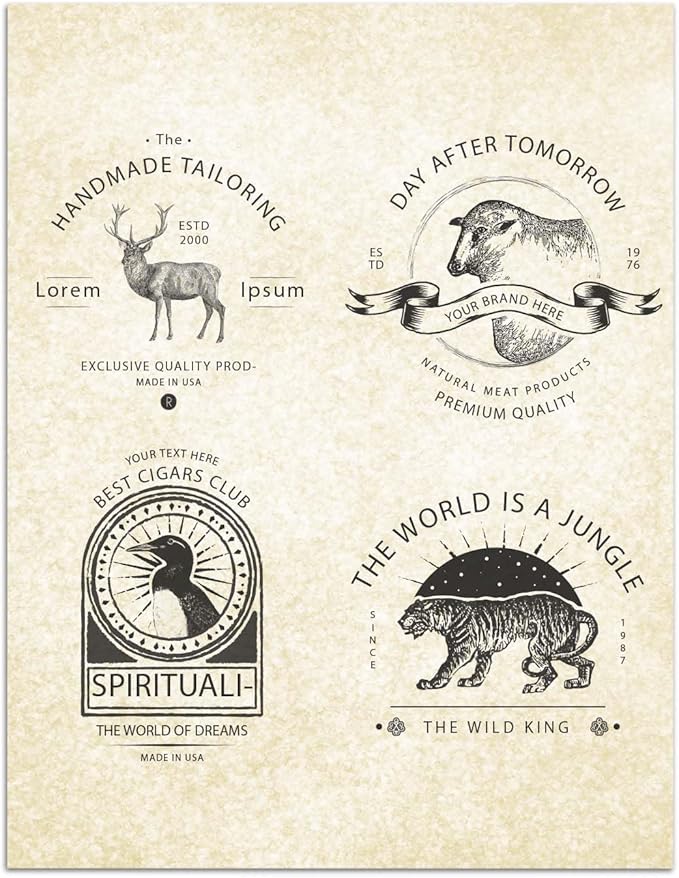 Parchment Paper for Certificates - Stationary Paper for Resumes, Diplomas, Letter Size Certificate Paper, 50 Sheets Double-Sided Diploma Paper, 100gsm, 8.5" x 11" Parchment Paper for Printing