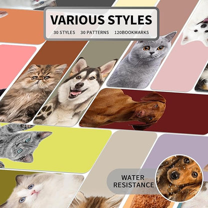 Bookmark, Book Markers for Reading, 120 PCS, Bookmarks for Adults, Teacher Bookmark, Book Mark, Bookmarks for Women Men Kid Teens, Planner Bookmark, Cute Bookmark, Paper Bookmarks