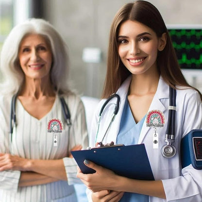 Happy Easter Badge Reel Retractable Badge Holder ID Name Badge Holder for Cute Rabbit Retractable Easter Gifts for Office Doctor Student Women Nure Work Accessories