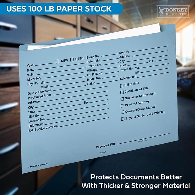 Heavy Duty Deal Jackets - Blue (100 Shrink Wrapped)