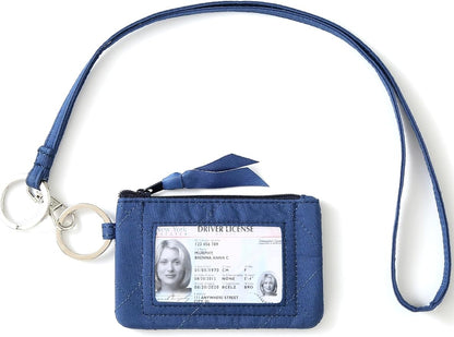 WONDERFUL FLOWER Lanyard Wallet, ID Holder, ID Wallet with Lanyard, Keychain Wallet for Women, Card Holder Wallet