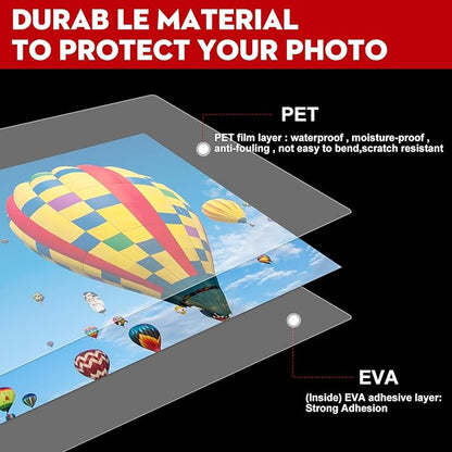 CAREGY 500 Pack Laminating Sheets,Holds 8.5 x 11 Inch Sheets,Thermal Laminating Pouches, 3 Mil, 9 x 11.5 Inches Lamination Sheet Paper for Laminator, Round Corner Letter Size