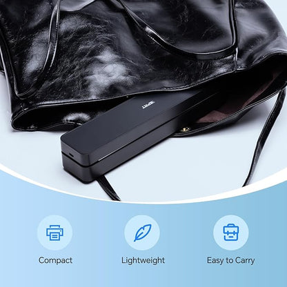 iDPRT Portable-Printer Wireless for Travel, Bluetooth Thermal Printer Support 8.5" x 11" US Letter&A4&A5 Size,300DPI Inkless Printers for Home Use,Compatible with Android and iOS Phone&Laptop,Black