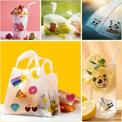 120 Sheets Printable Clear Sticker Paper for Inkjet Printer, Premium Vinyl Transparent Sticker Paper Waterproof, Dries Quickly, Vivid Colors, Tear Resistant, 8.5x11" Labels Great for Cutting Machines