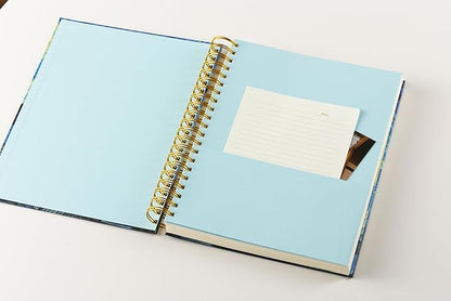 300 Pages Journal 100GSM Pages 3 Pockets Thick Superhard Cover Spiral Notebook for Women 8.5x11 Spiral Journal for Women Large Notebook for Women Cute Notebook Floral Journal Gift