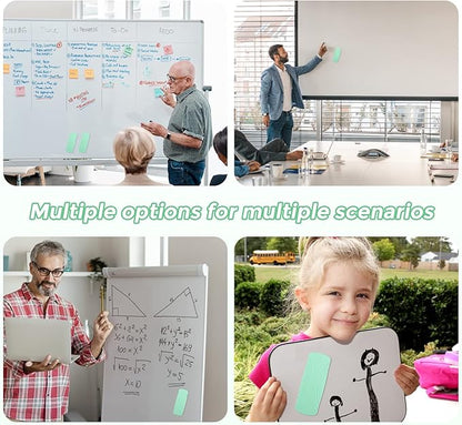 Ddaowanx Whiteboard Eraser, Magnetic Dry Erase Eraser, Glass Board Eraser,School and Office Supplies, Pack of 2 (Light Green)