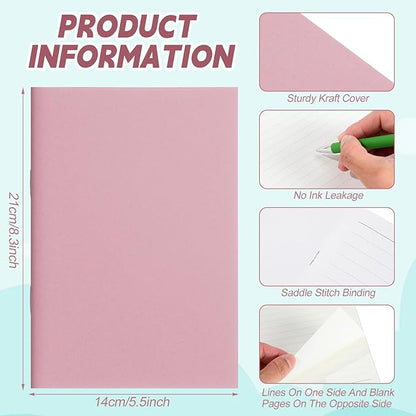 Gueevin 30 Pcs Blank Books for Kids to Write Stories Bulk Composition Notebooks Colorful Soft Cover Notebooks for Drawing Ruled Lined Journals Sketching Kindergarten Easter Gift (Vintage Colors)