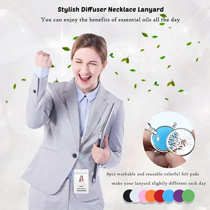 Lanyards for Women Teacher Lanyard with ID Holder Badge Lanyards for ID Badges Necklace Keychain Fashion Silver Chain Lanyard Nurse Teacher Appreciation Gift Office Work Jewelry