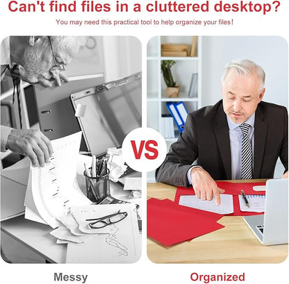 Harloon 75 Pack Two Pocket Portfolio Folders Bulk, 8.5 x 11 Inches Textured Paper with Business Card Slot Letter Size File Folders for Office School Classroom (Red)