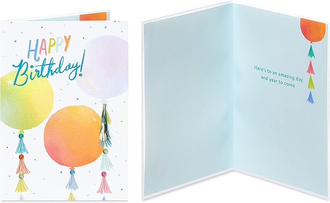 Papyrus Deluxe Boxed Birthday Card Assortment, Bright Birthday (4-Count)