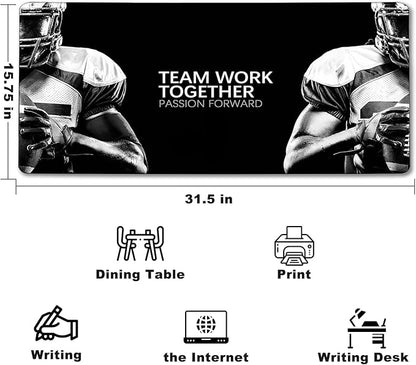 Desk Mat Large Office Desk Pad, Large Mouse Pad, Gaming Mouse Pad, 31.5" x 15.7" Large Keyboard Mousepad with Non-Slip Waterproof Rubber Base for Computers Laptop Desk Home Office Accessories