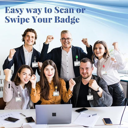 Honoson Heavy Duty Retractable Badge Reels Batch ID Badge Holder Retractable Clip Bulk Card Key Holder with Ring for Office Worker Employee, Doctor Nurse Gifts(Warm Color,30 Pcs)