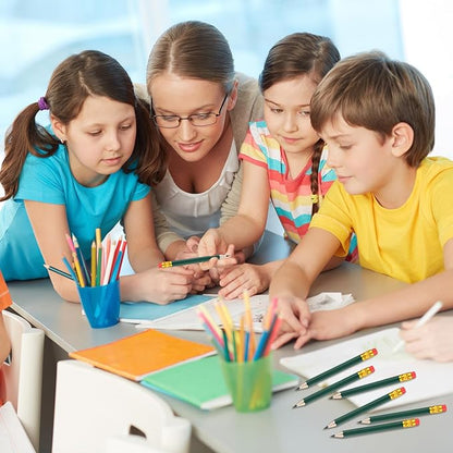 Chivao 288 Pieces Golf Mini Pencils Bulk with Eraser #2 HB Golf Short Pre Sharpened Pencils for Party Favors Office Supplies 4 Inch(Deep Green)