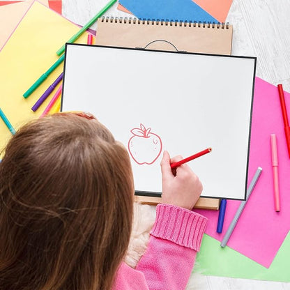 TSJ OFFICE Small White Board - 12 X 16 Inches Portable Aluminum Frame Magnetic Dry Erase Board with Holder, to Do List Notepad for Office, Home, School