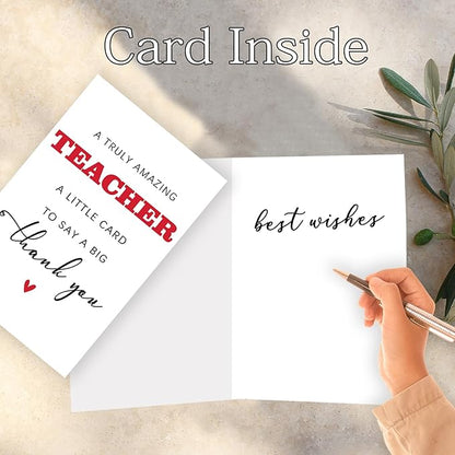 Thank You Teacher Card, Teacher Appreciation Gifts from Students, Thank You Gifts for Teachers, Gifts for Teachers, End of Term Gift