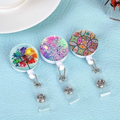 Badge Reels,Nurse Badge Holder,Retractable Badge Reel with Clip ID Card Holders for Office Worker Doctor Nurse