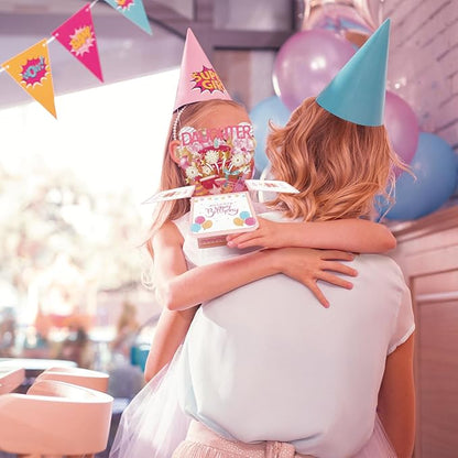 Asmallgf Sweet Birthday Gifts Cards for Daughter, Best Gift Ideas from Mom Dad, Happy Bday 3D Card for Daughter Adult Kid Girl